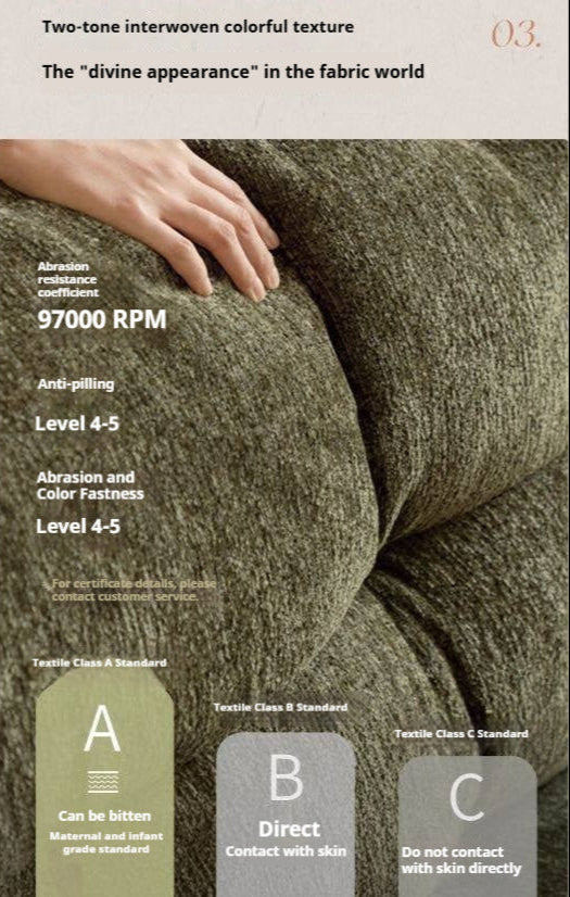 Modern Fabric Fully Removable Washable Pet-Friendly Floor Sofa