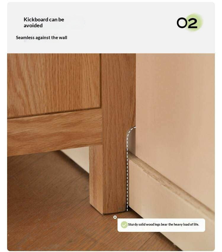 Oak, Solid Rubberwood Modern Minimalist Combination Bookcase