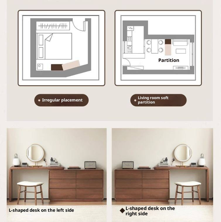 Sandalwood Solid Wood Modern Dressing Table