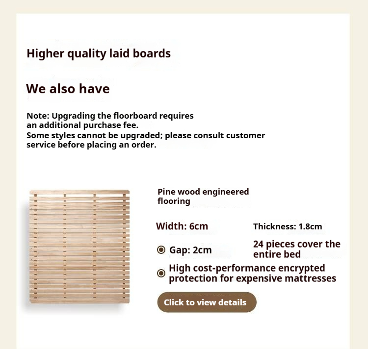 Rubberwood Solid Wood White Large Box Bed American Style