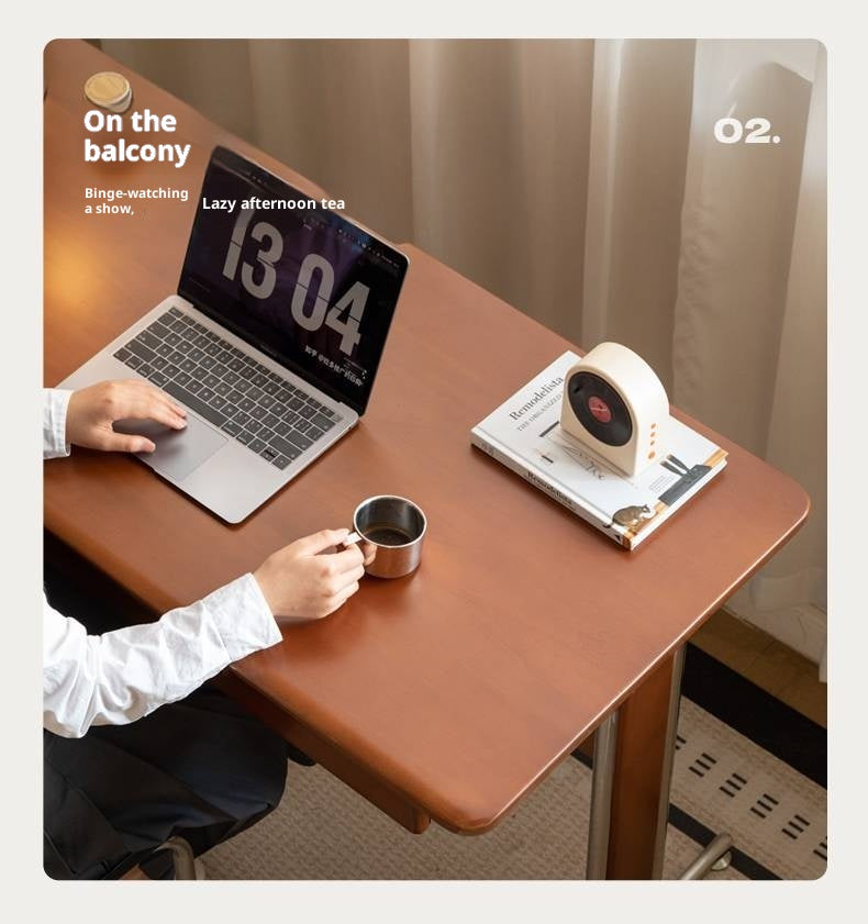 Poplar Solid Wood Bauhaus Style Office Desk