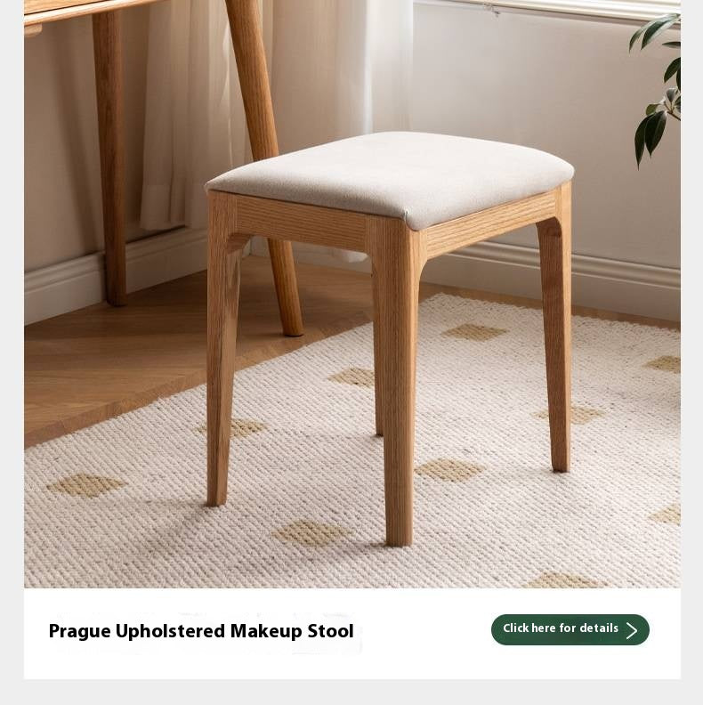 Ash Solid Wood Multifunctional Modern Dressing Table.