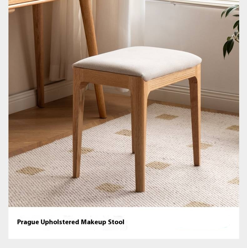 Ash, Oak Solid Wood Multifunctional Modern Vanity Table.