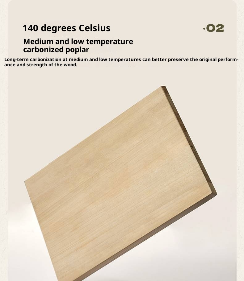 Poplar Solid Wood Bed, Bauhaus Vintage Style