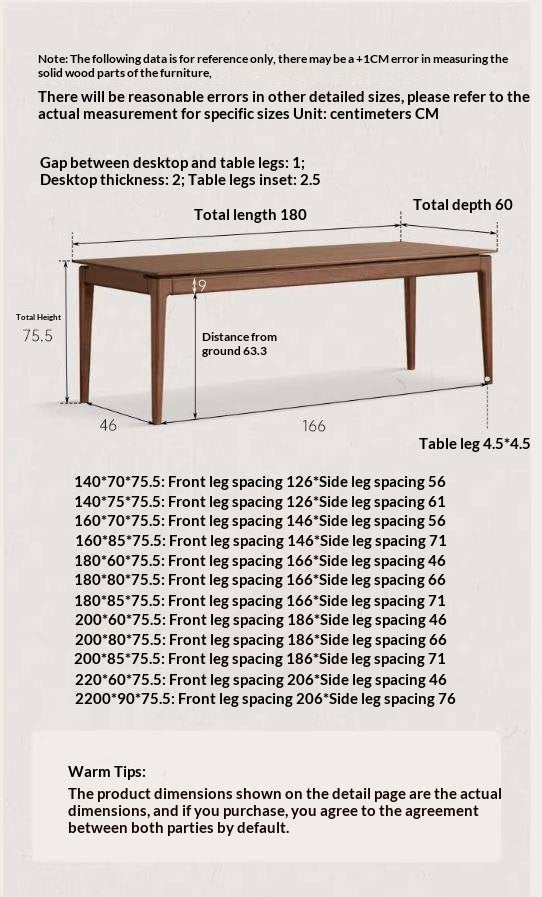 Sandalwood Solid Wood Modern Style Office Desk