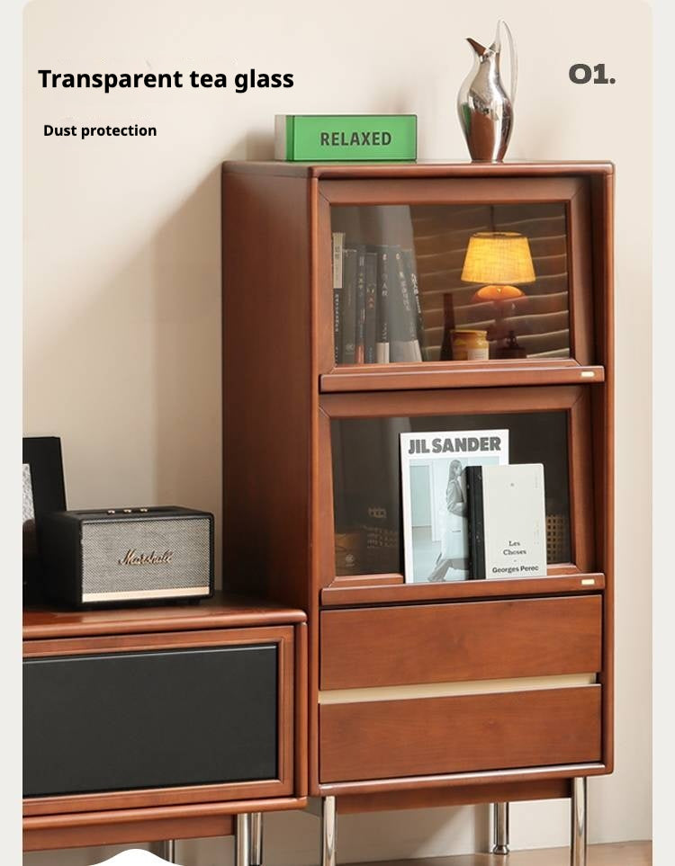 Poplar Solid Wood Ancient Style Side Cabinet.