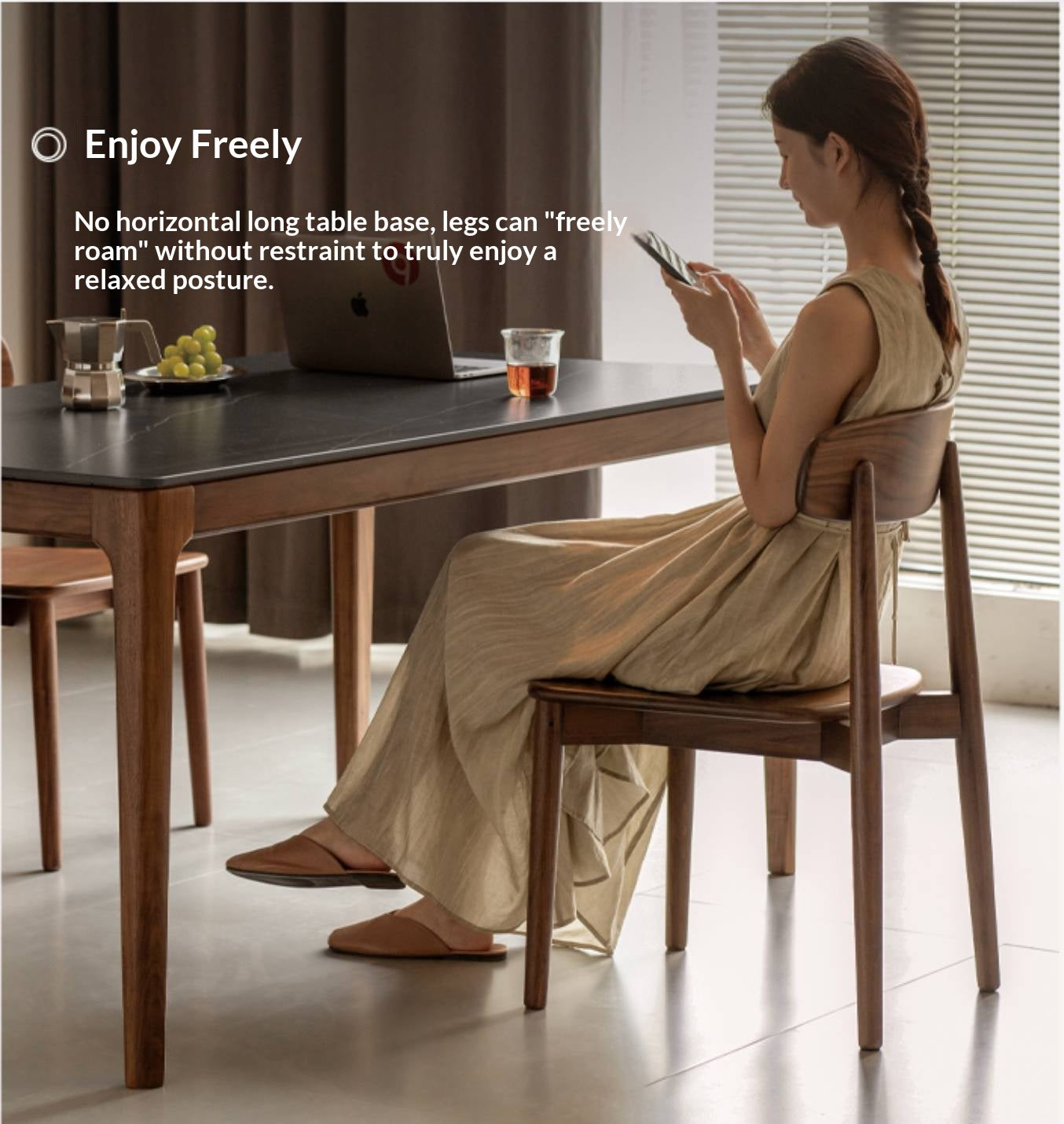 Black Walnut Dining Tables With Slate Top