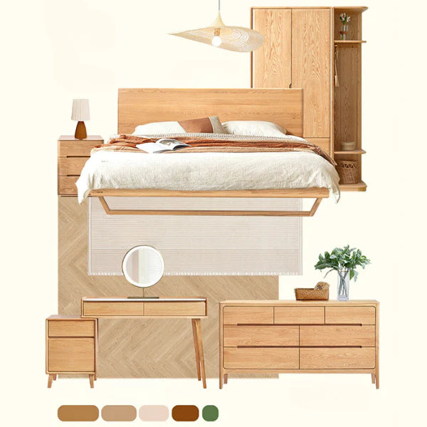 Oak Solid Wood Seattle Wide Chest of Drawers
