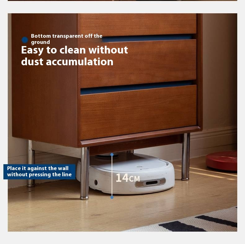 Poplar Solid Wood Middle-Age Edge Cabinet Storage.