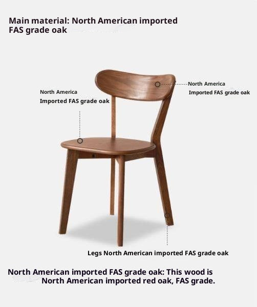 Oak, Ash, Beech Solid Wood Dining Chair