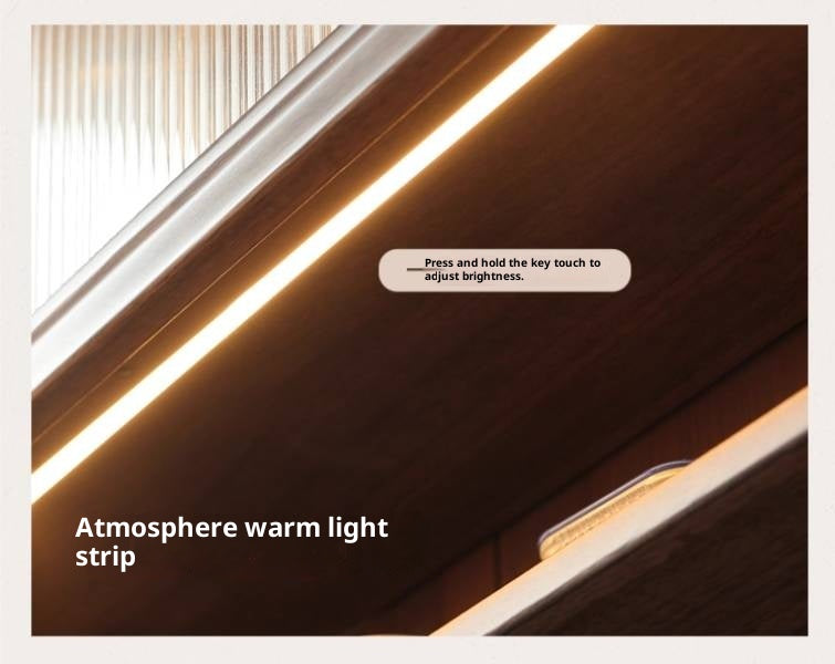 Sandalwood, Ash, White Ash Solid Wood Rock Board Modern Sideboard