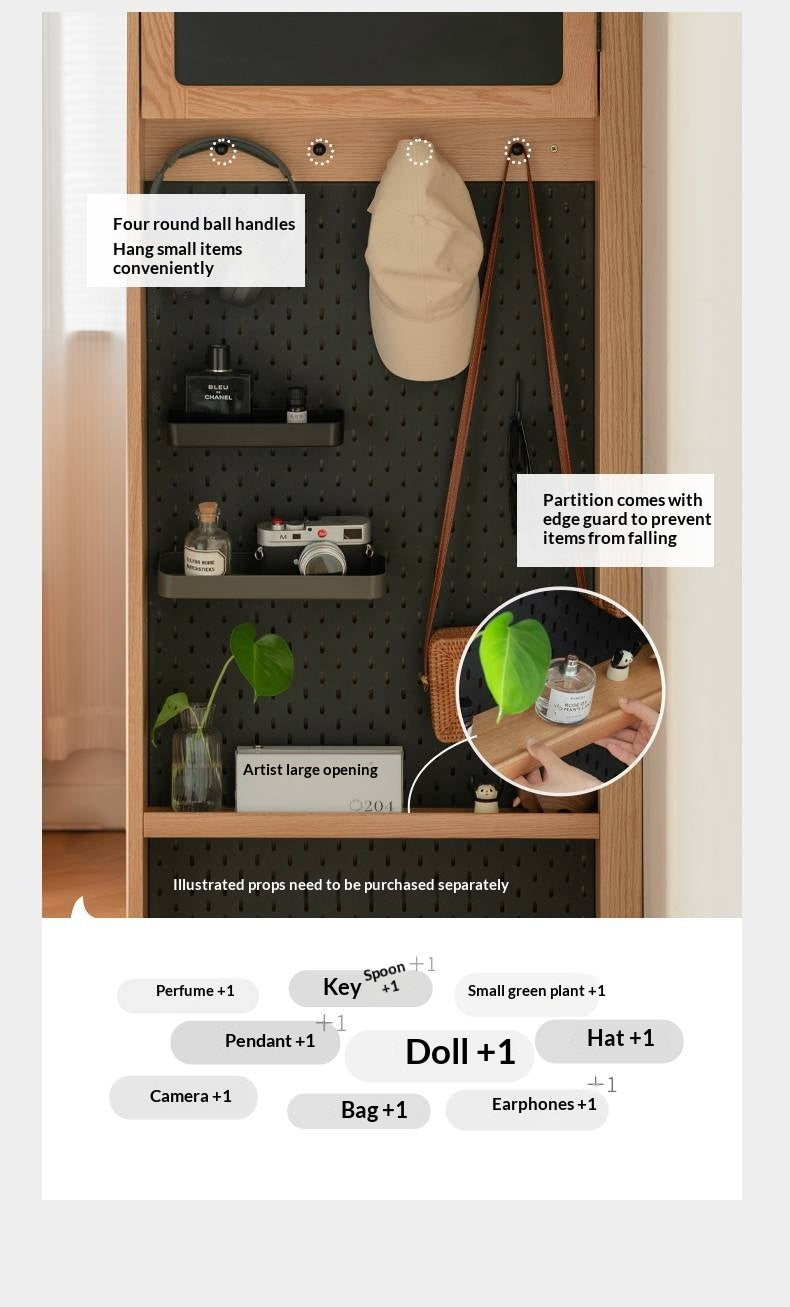 Oak, Cherry Solid Wood Corner Wardrobe