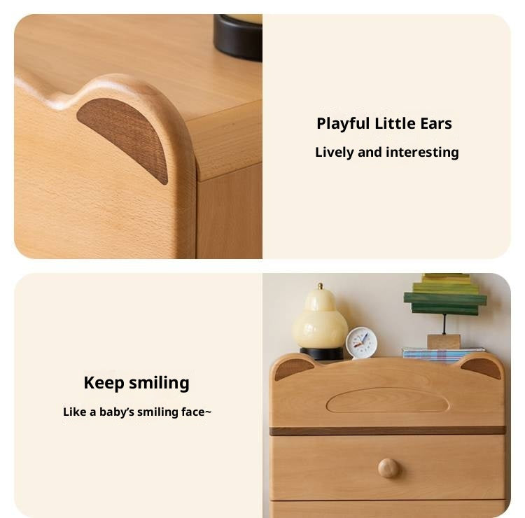 Beech Solid Wood Childrens Drawer