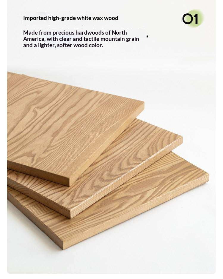 Ash, Oak, White Ash, White Oak, Sandalwood Solid Wood White Wax Small Nightstand