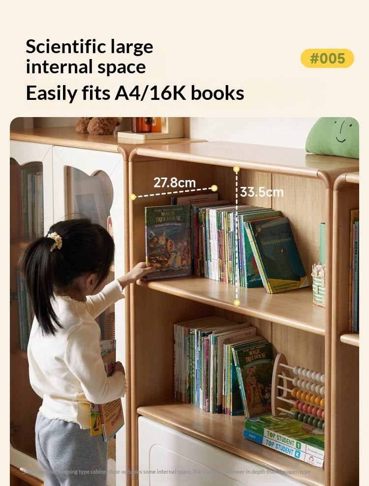 Beech Solid Wood Children's Bookshelf