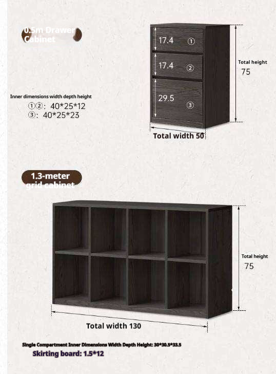 Oak, Solid Rubberwood Bookcase Modern Floor Combination Cabinet