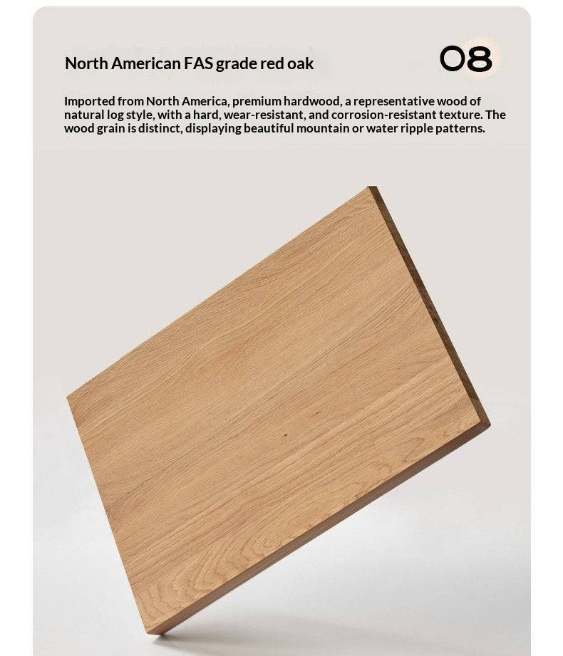 Oak, Solid Rubberwood TV Wall Cabinet.