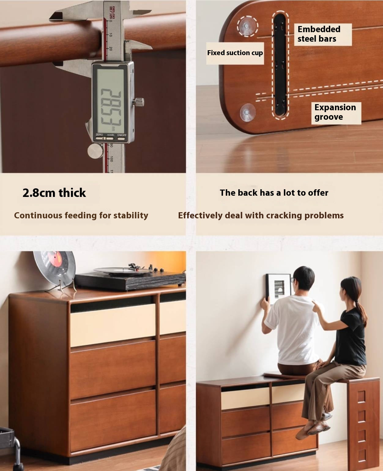 Tulipwood Solid Wood Bauhaus Style Vanity Table.