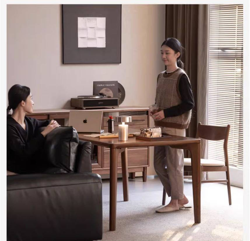 Ash Solid Wood Modern Minimalist Dining Table