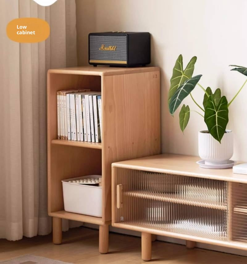 Beech Solid Wood Capacity Bookcase