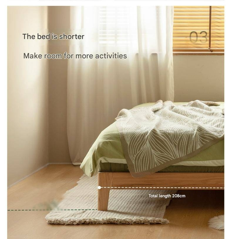 Oak Solid Wood Bed