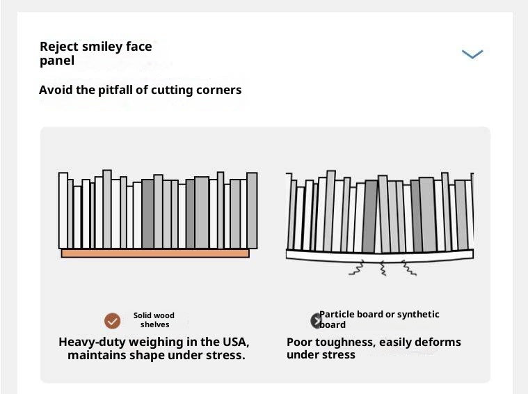 Poplar Solid Wood Bauhaus Style Bookcase