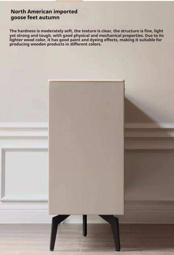 Tulipwood Solid Wood Rock Board Glass Door Dining Sideboard
