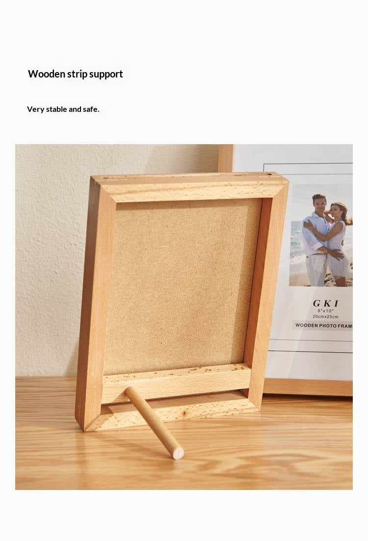 Beech, Black Walnut Solid Wood Nordic Freeze Frame Photo