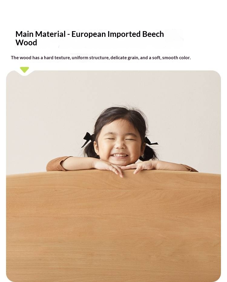 Rubberwood Solid Wood Children's Loft Bed