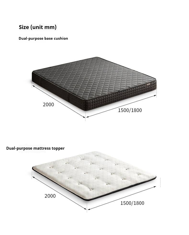 Premium Zero-Glue Hybrid Mattress, 11.4" with Dual-Layer Pocket Coil System, Medium Firm Support (H3)
