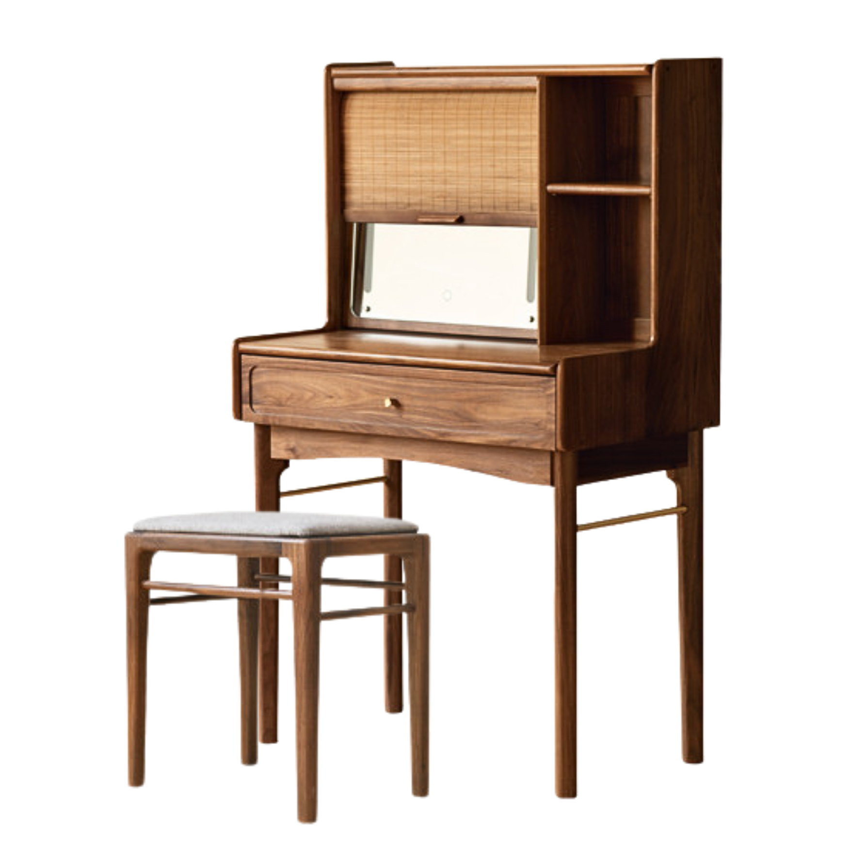 Ash, Oak, Black Walnut Solid Wood Dressing Table.