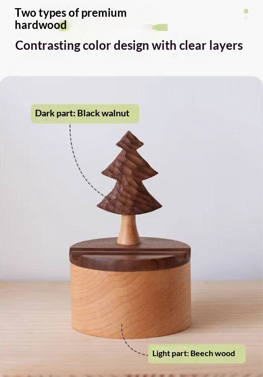 Black Walnut, Beech Solid Wood Phone Stand