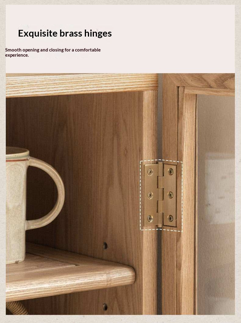 Ash Solid Wood Storage Sideboard