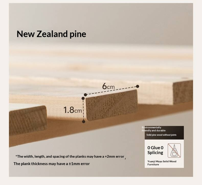 Black Walnut Solid Wood Platform Box Bed, Headboard-Free Bed Night Light Suspended Bed