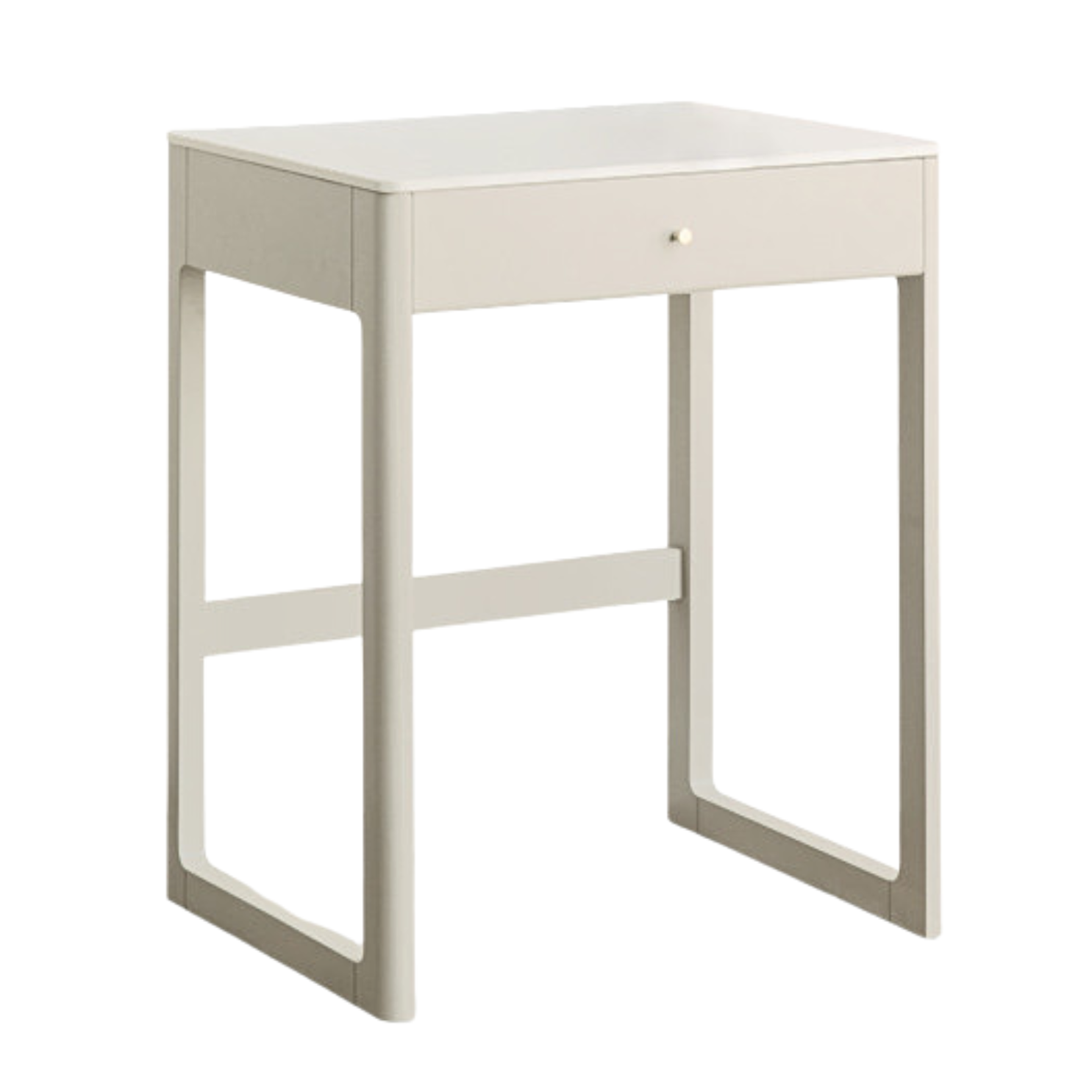 Poplar Solid Wood Office Desk, Small Dressing Table Slate Top