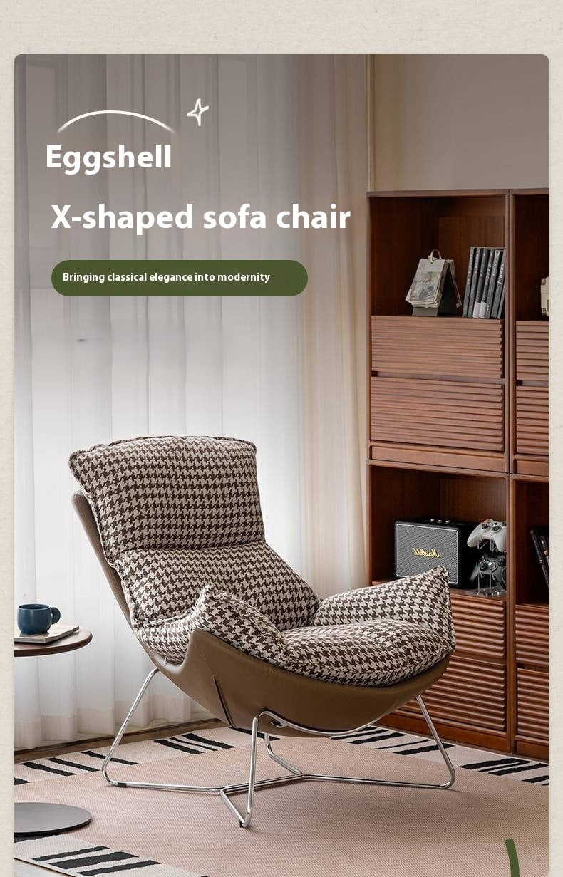 Fabric Eggshell Modern Chair