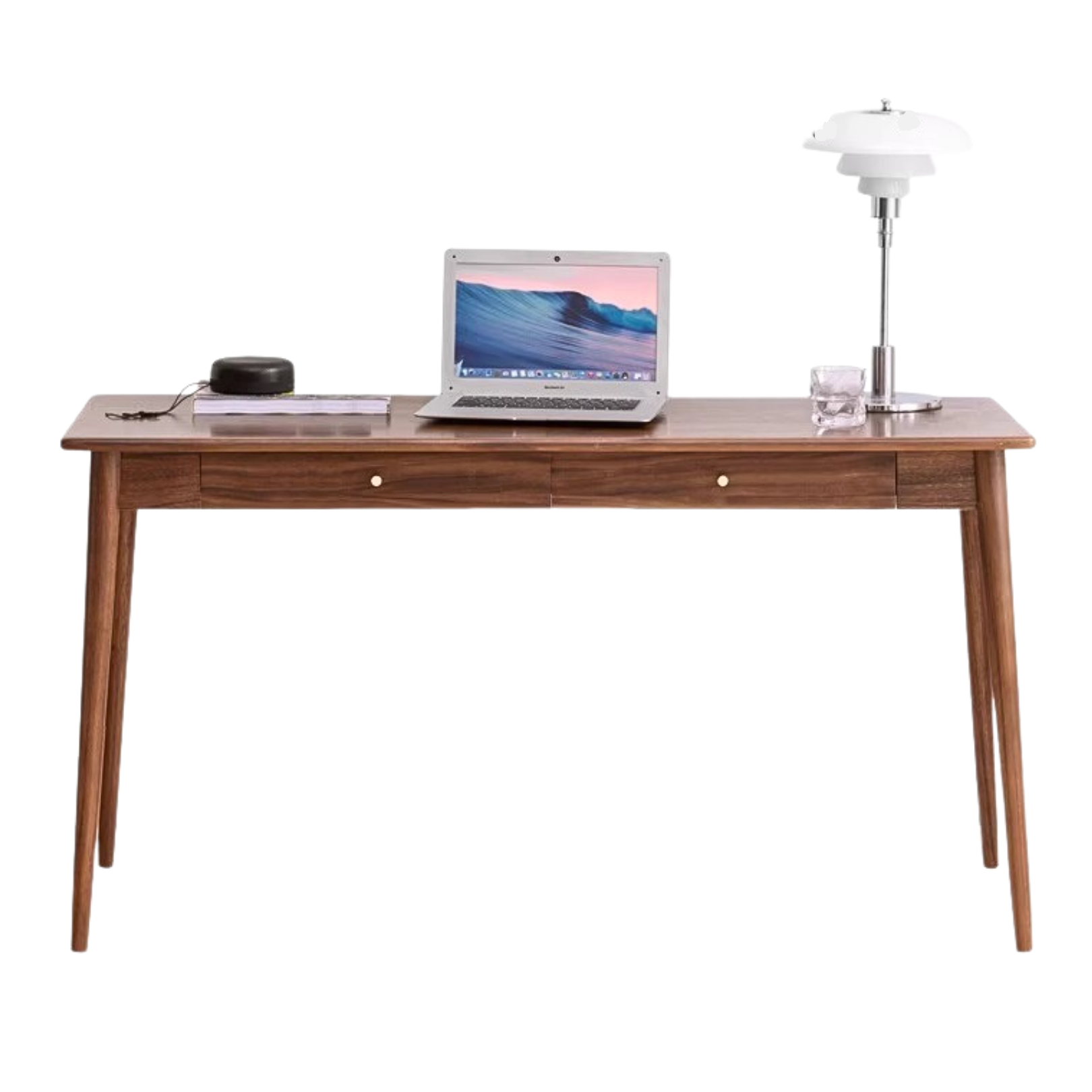 Black Walnut Solid Wood Office Desk