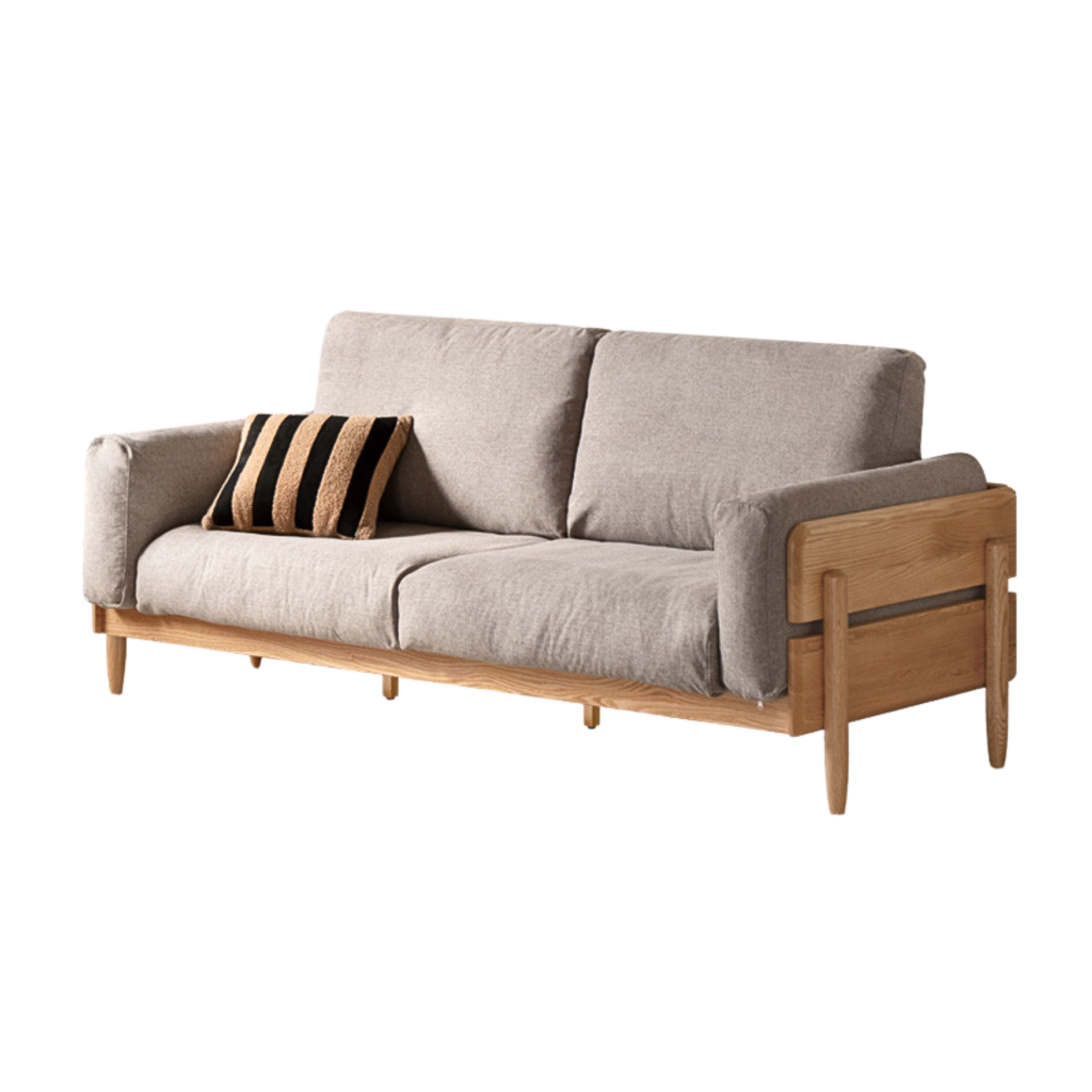 Cherry, Oak Solid Wood Antique Style Sofa.