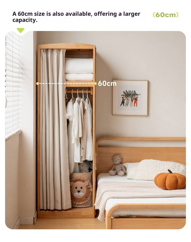 Birch Solid Wood Kids Wardrobe