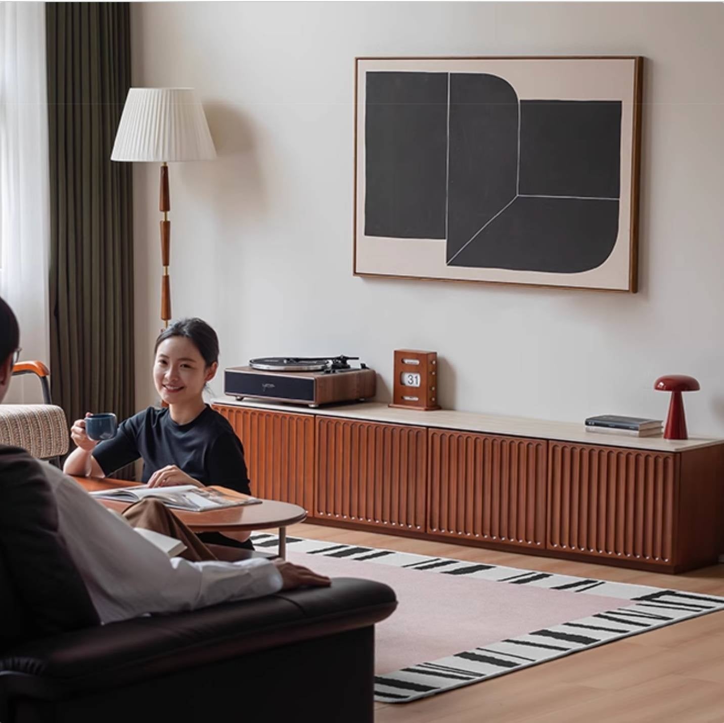 Poplar Solid Wood Antique Style TV Stand.