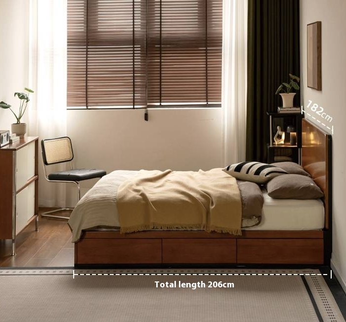 Poplar Solid Wood Bauhaus Box Bed
