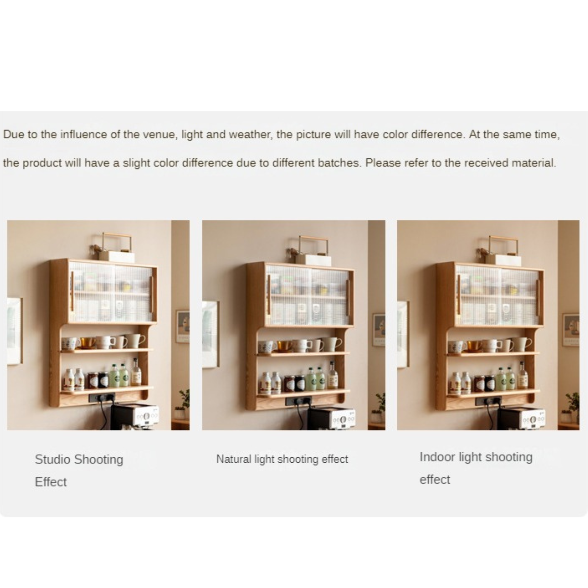 Oak, Beech, Cherry Wood Solid Wood Wall-Mounted Suspended Cabinet