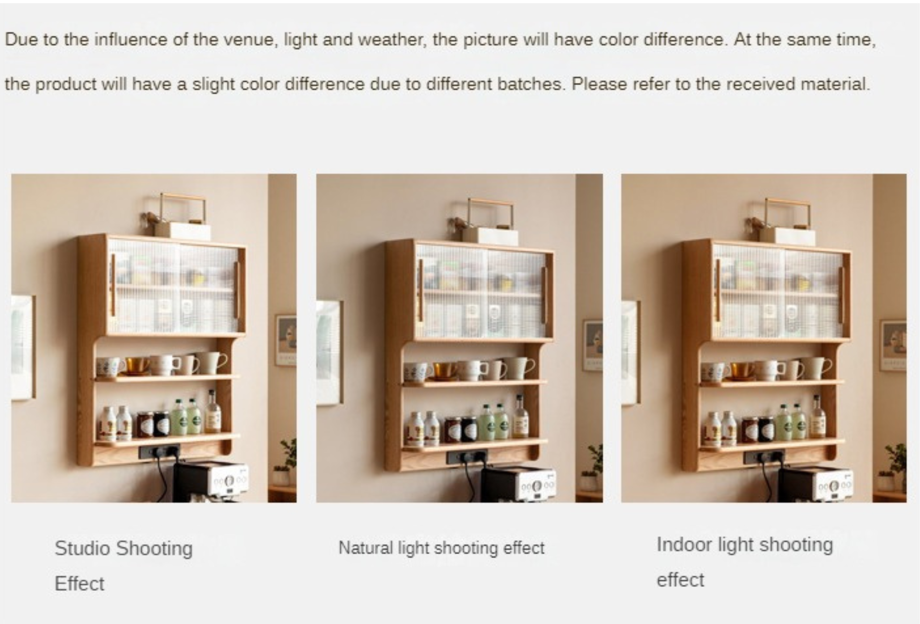 Oak, Beech, Cherry Wood Solid Wood Wall-Mounted Suspended Cabinet