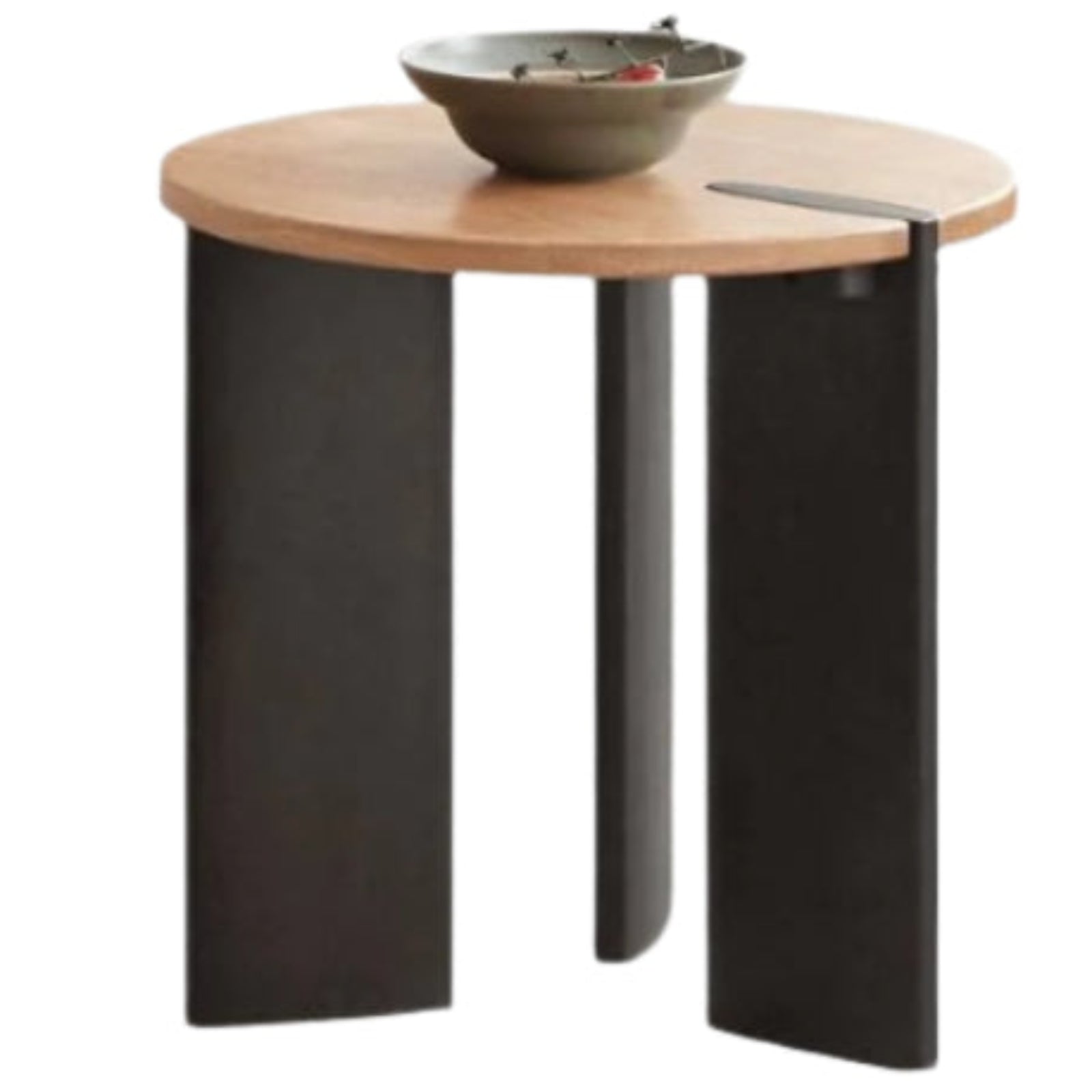 Oak Solid Wood Wabi-Sabi Style Creative Round Coffee Table