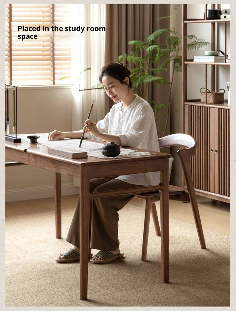 Black Walnut, Ash Solid Wood Dining Chair