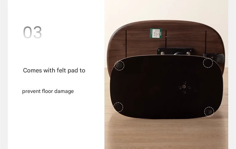 Black Walnut, Oak Solid Wood Lifting Italian Light Luxury Side Table