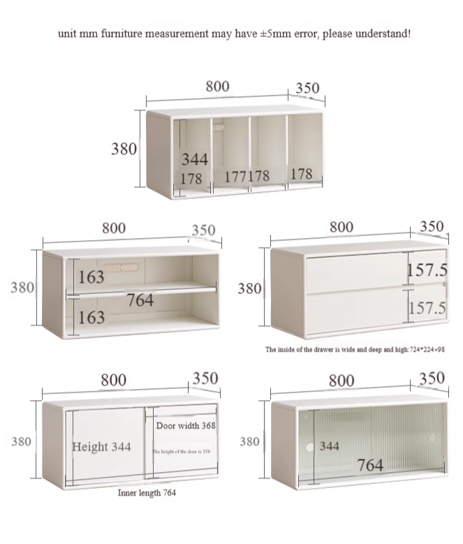 Oak Solid wood Locker Cream Style Free Combination Cabinet.
