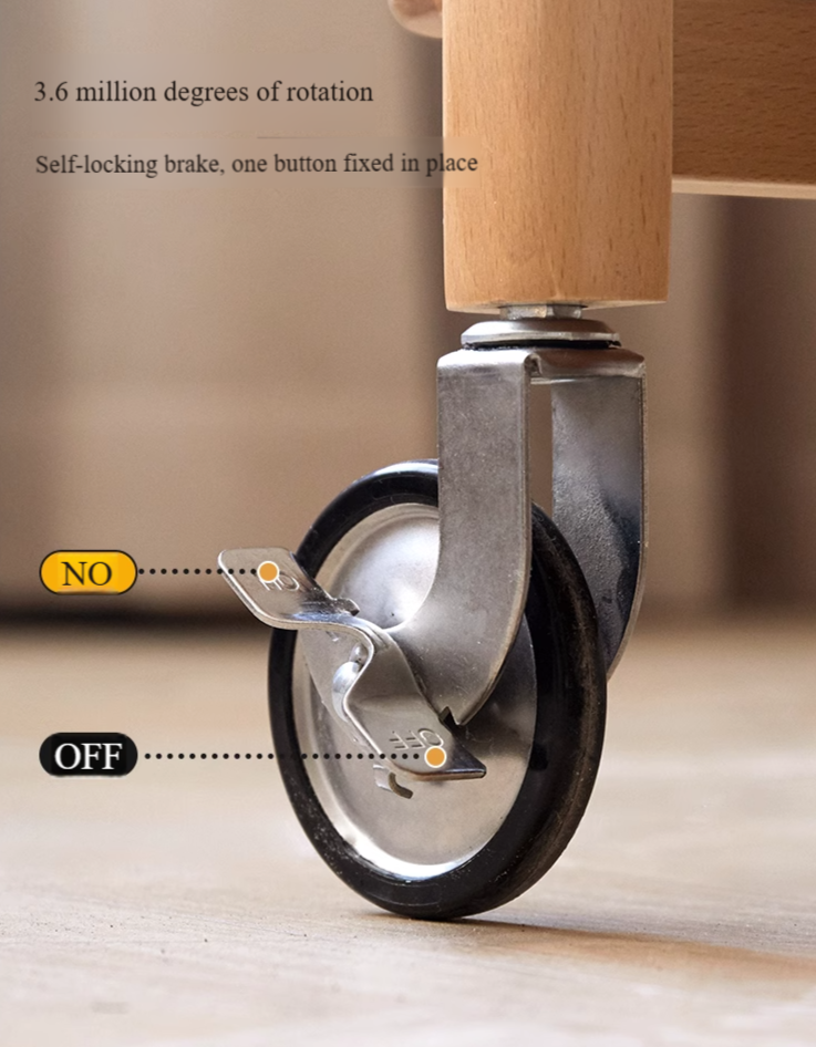 Beech Solid Wood Modern Side Table