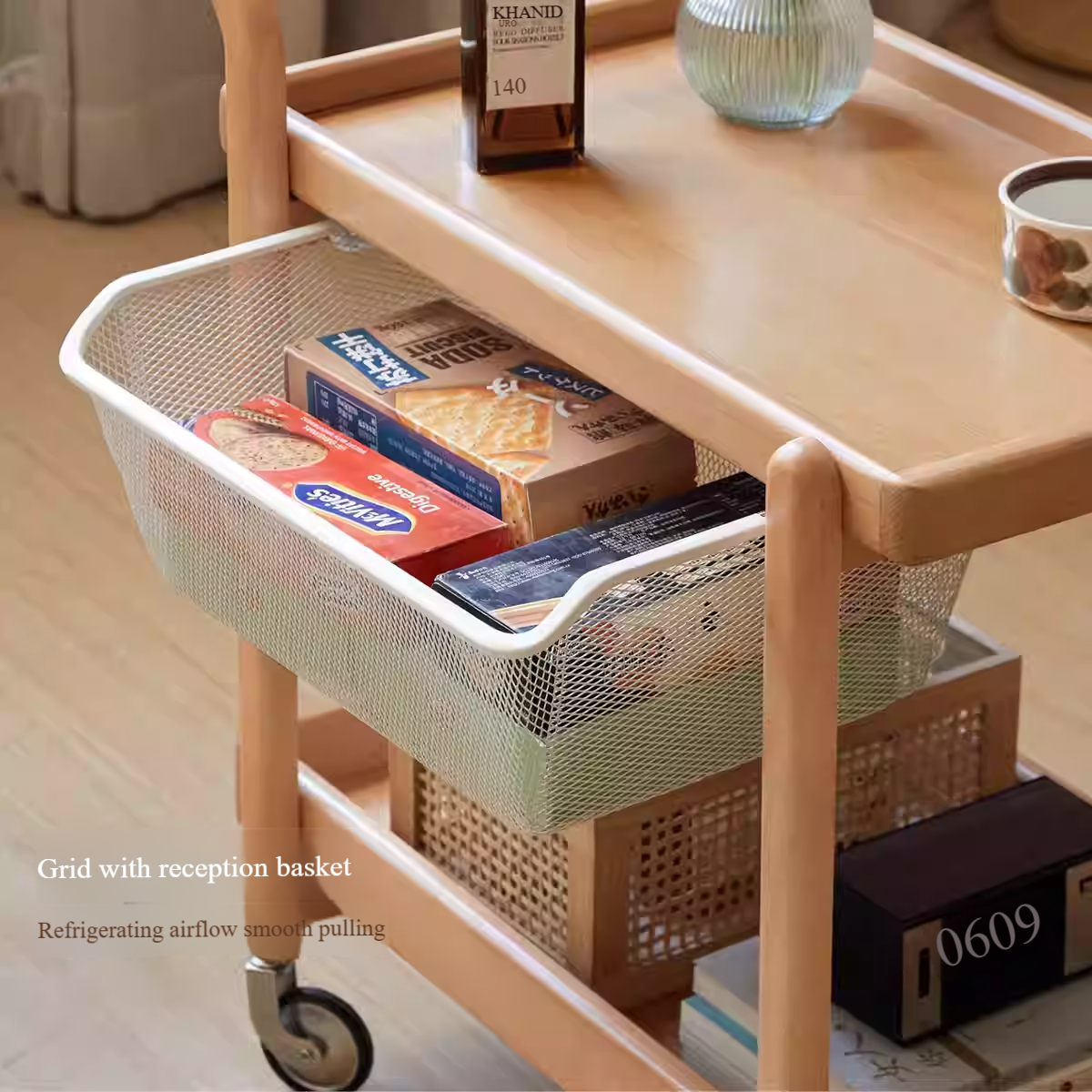 Beech Solid Wood Modern Side Table