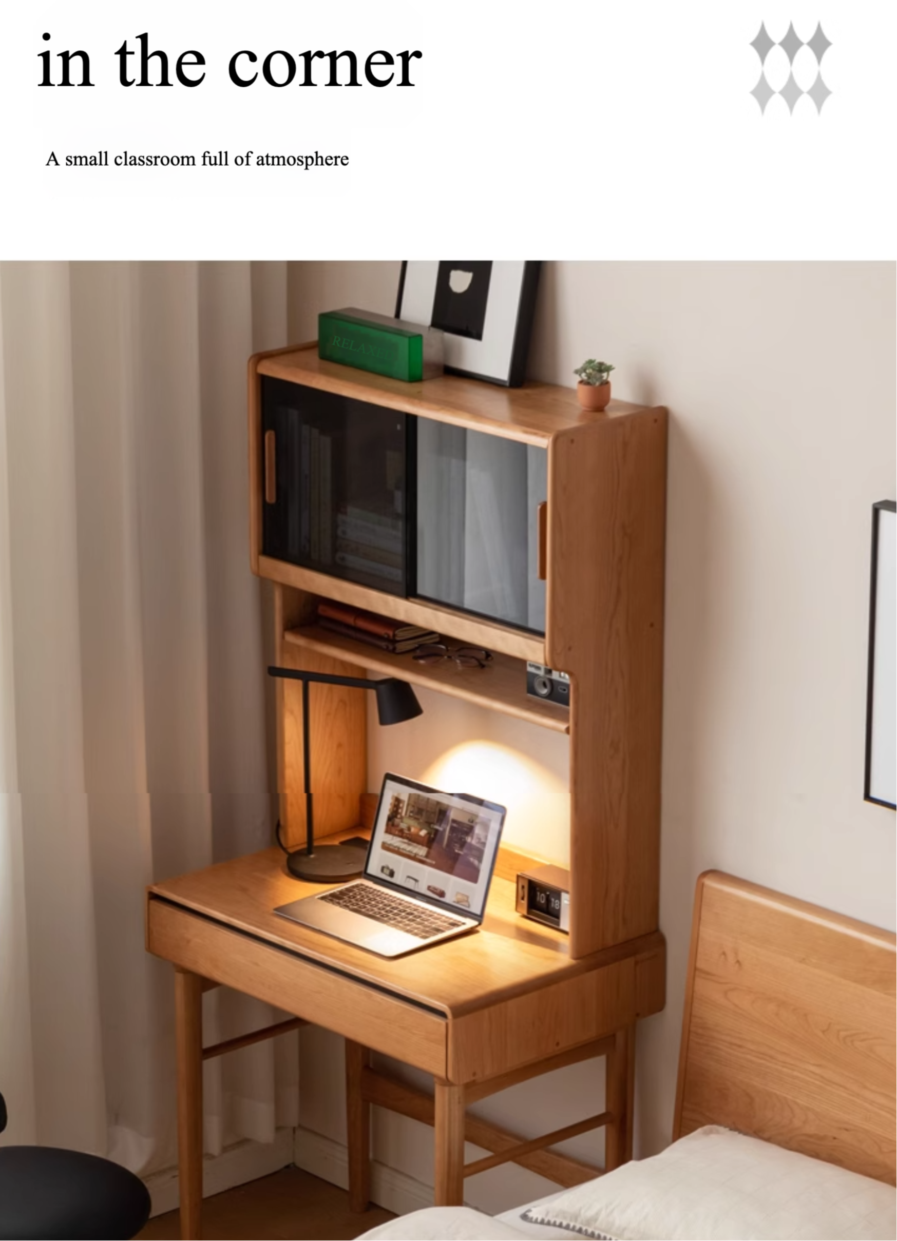 Cherry Solid Wood Desk With Drawer